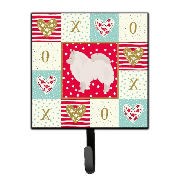 Carolines Treasures 4.25 x 1 x 7 in. German Spitz No.1 Love Leash or Key Holder CK5837SH4 - main